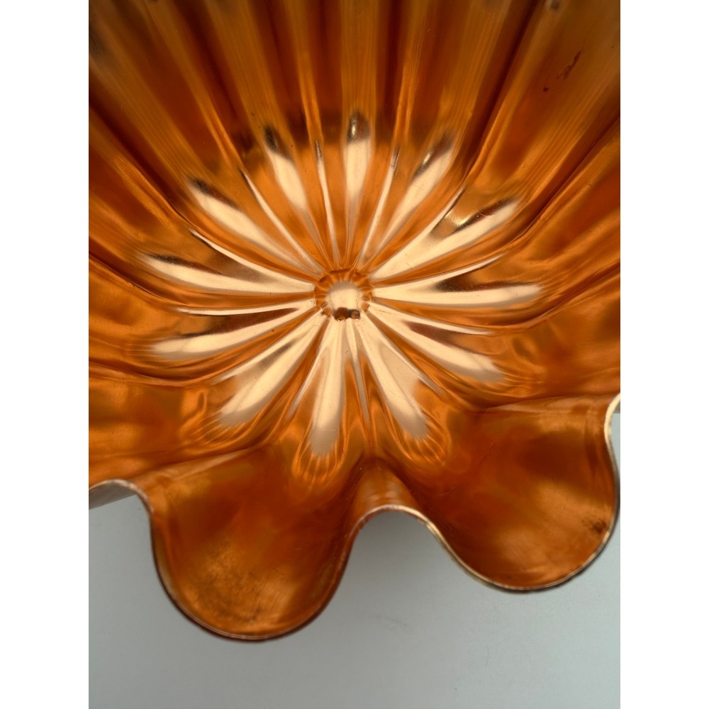 Vintage Copper Aluminum Fluted Scalloped Cake Gelatin Mold 3.5 Cup Wall Decor - Picture 10 of 12